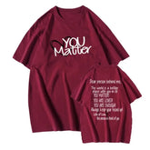 You Matter Solid Color Unisex T-Shirt